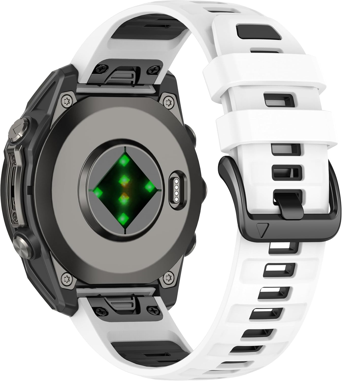 Compatible with Garmin Fenix 8 AMOLED 47Mm Silicone Watch Band/Fenix 7 Pro/7/6 Pro/6/5 Plus/5,Quick-Fit 22Mm Strap for Fenix E/Forerunner965 955/Descent G1/Approach S60 S62/Epix Pro 47Mm image number 2