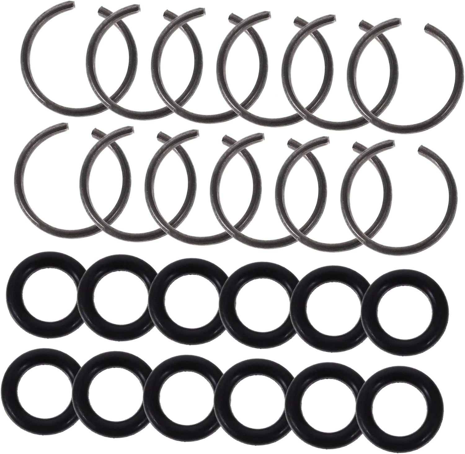 Impact Wrench Socket Retainer Ring Lock Ring with High Torque Resistance and Anti-Slippage Functionality for Automotive Repair and Mechanical Maintenance Use 12 Sets image number 2