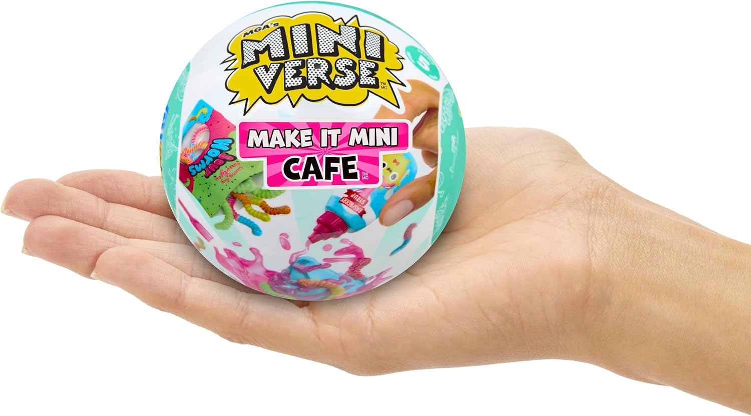 Mga&rsquo;S Miniverse Make It Mini Cafe Series 5 - Includes 1 Ball, Collect All 8, Mini Collectibles, Blind Packaging, DIY, Resin Play, Replica Food, for Collectors & Children Ages 8+, NOT Edible