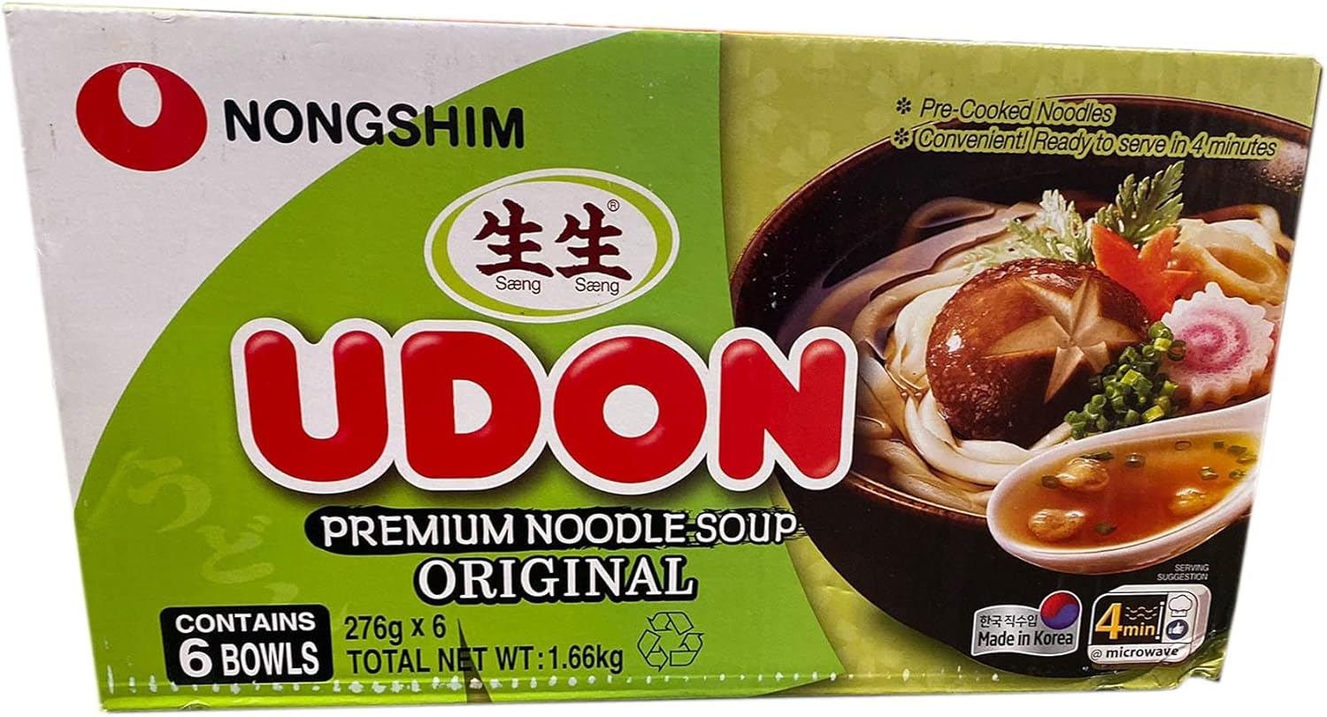Nongshim UDON NOODLE BOWL 6 X 276G
