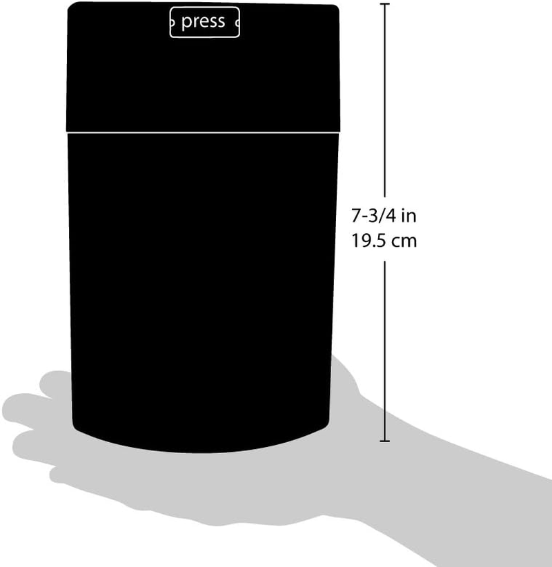 Tightpac America, Inc. CFV2-SWW Coffeevac Coffee 1 Lb- the Ultimate Vacuum Sealed Coffee Container, White Cap & Body