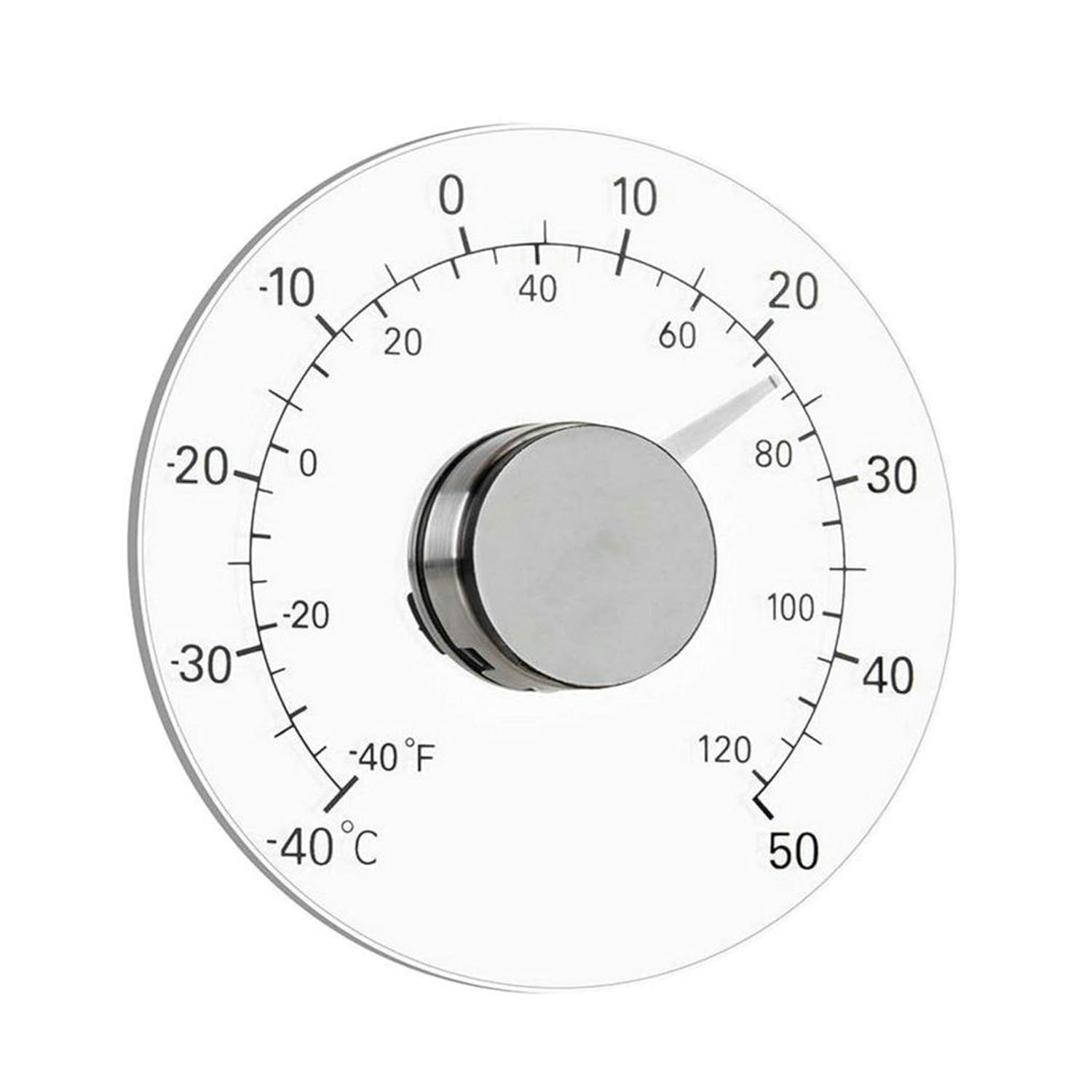 Gudoqi Outdoor Window Thermometer Stick on Circular Window Temperature Meter for Outdoor Car image number 5