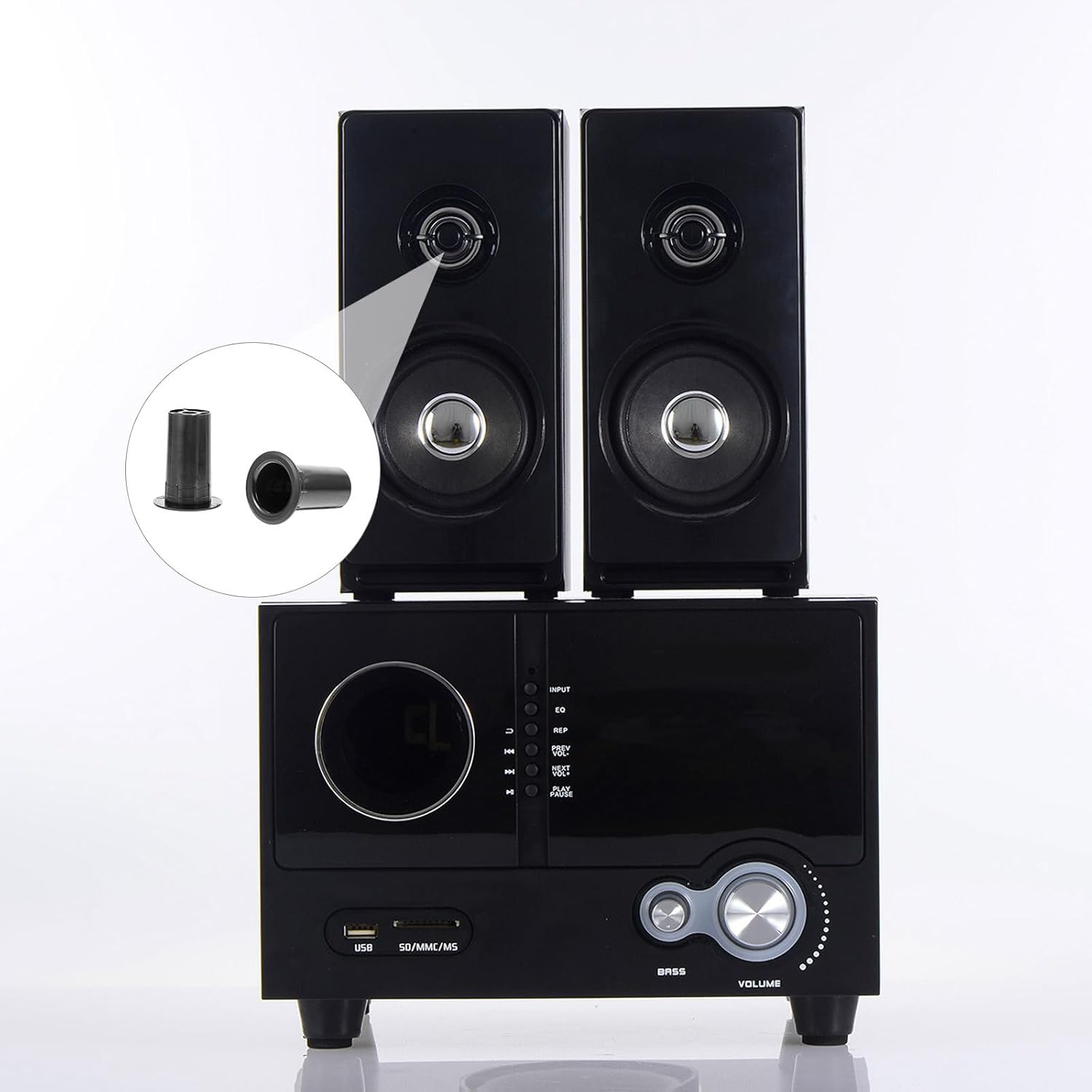 OATIPHO 8Pcs 40Mm Speaker Box Port Tubes for Subwoofer Bass Reflex Vent Pipe Audio Speaker Cabinet Hole Outlet Enhancer for Home Theater Sound System