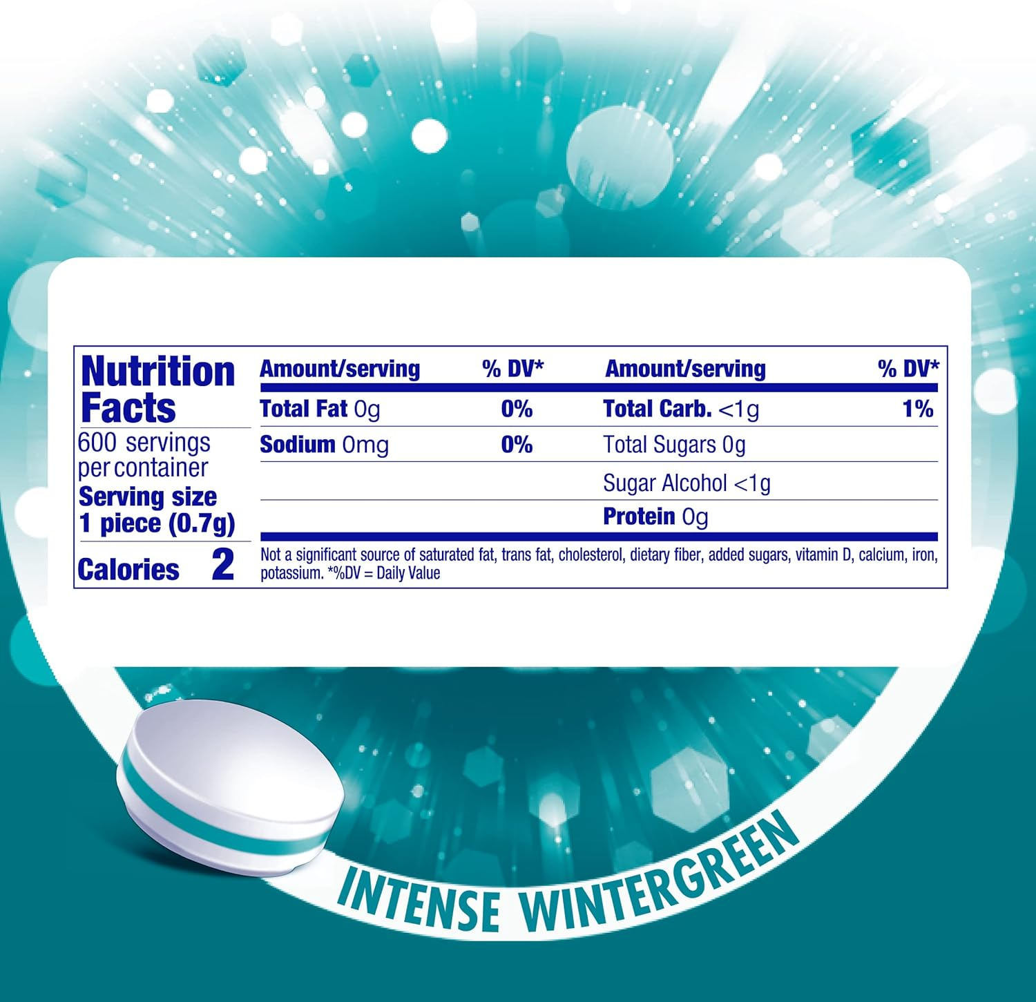 Mentos Clean Breath Hard Mints, Intense Wintergreen, 150 Pieces, 4 Count Pack image number 1