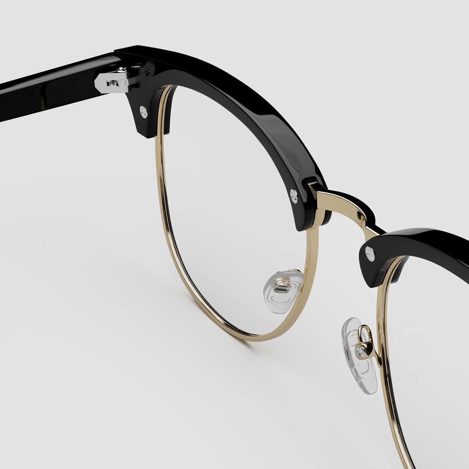 Zenni Optical Blue Light Blocking Glasses for Women Men - Ideal for Work, Gaming, TV - anti Eyestrain UV Protection (Black Gold), Black Tortoiseshell - Retro Browline Frame, Retro Browline Frame image number 6