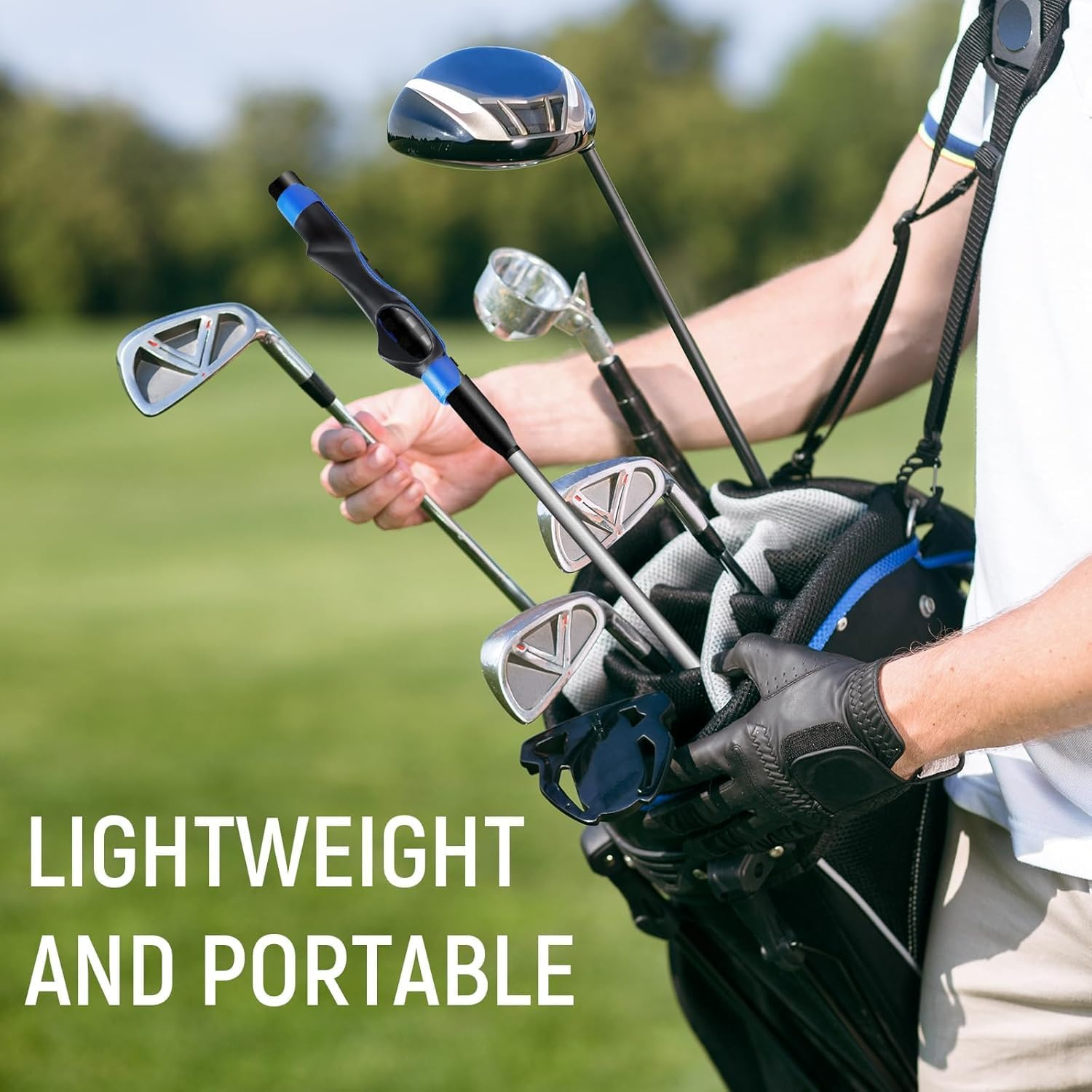 Evervanz Golf Grip Trainer, Golf Training Aid, Golf Grip Kit, Golf Club Grips, Grip Trainer Golf Club to Help Train Correct Hand Position 000 - Gray01 image number 4