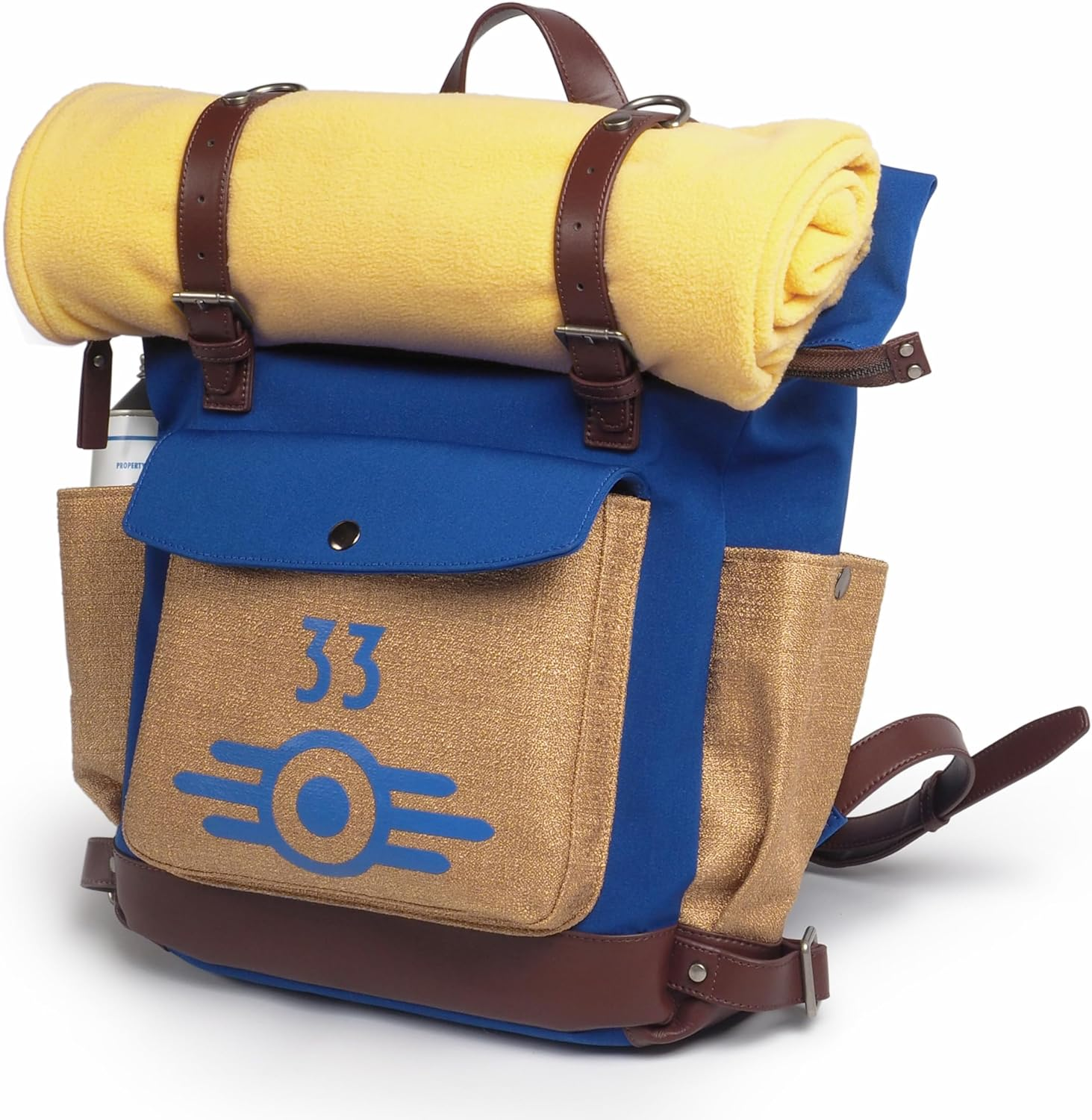 Fallout from the Wand Company: Lucy'S Backpack, the Authentic Vault 33 Replica with Fleece Blanket and Internal Pockets for Laptop, Glasses and Phone &ndash; Officially Licensed by Amazon Studios & image number 5