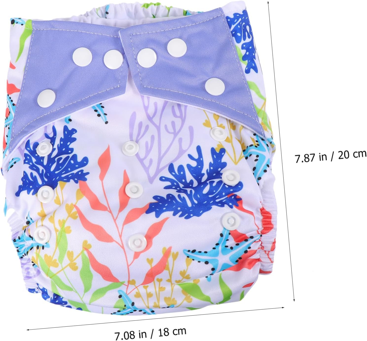 Ifundom 3Pcs Washable Pocket Digital Printing Cloth Diapers for Unisex Cloth Pocket Diapers for Newborn for Home Travel Use image number 3