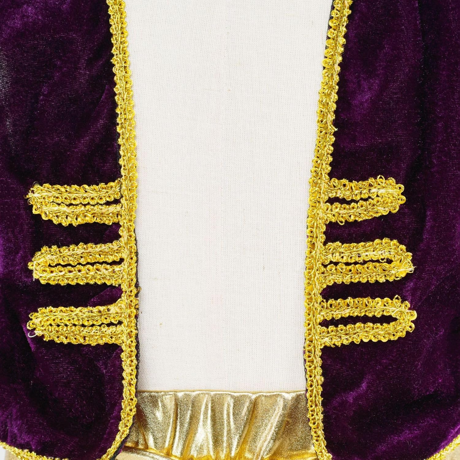 Boys Arabian Prince Costume Halloween Costumes Kids Suit with Vest, Waistband, Pants image number 4