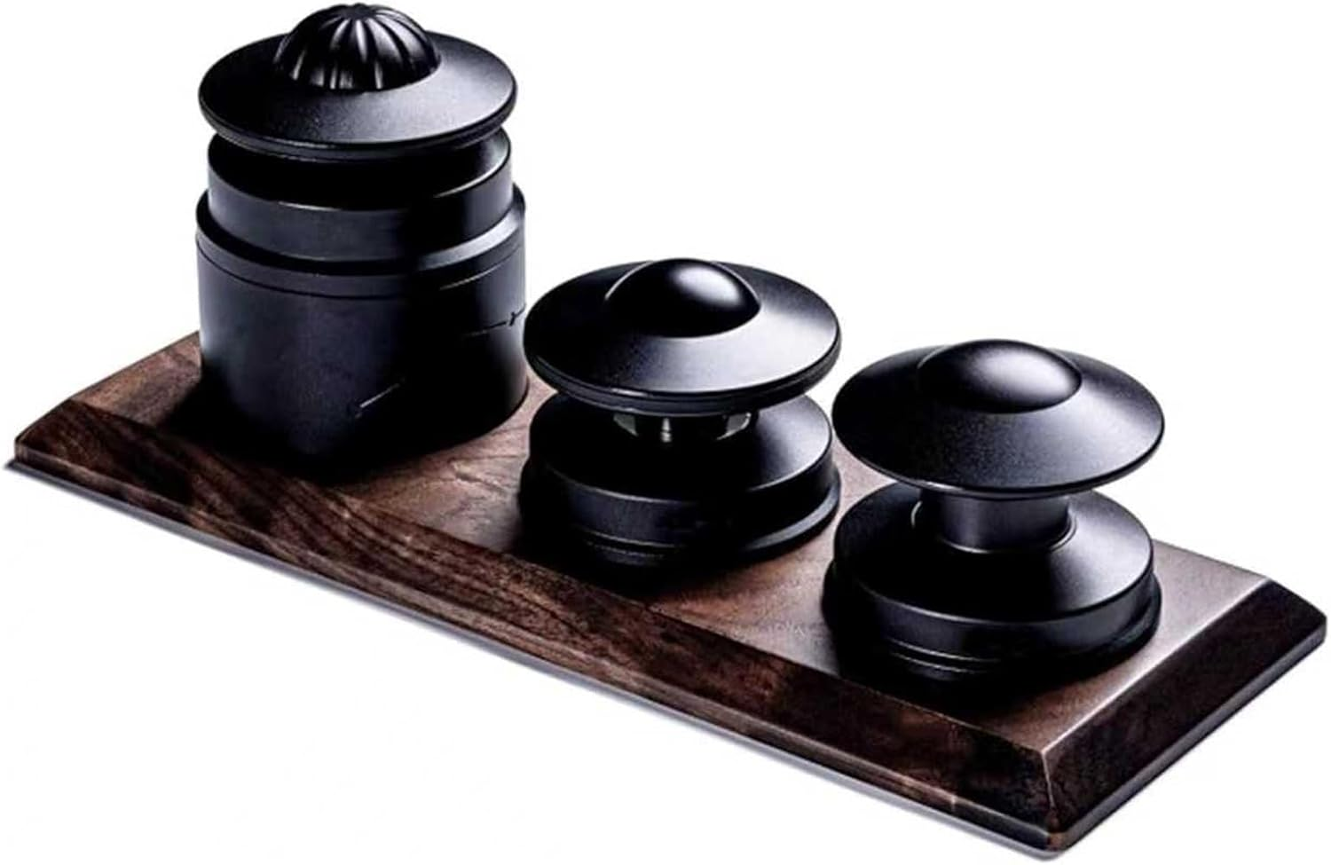 58Mm Espresso Accessories Kit, 3Pcs Coffee Distributor and Spring Loaded Tamper, WDT Tool, Magnetic Fixation, with Wooden Storage Stand, Coffee Machine Accessories for Barista(A)