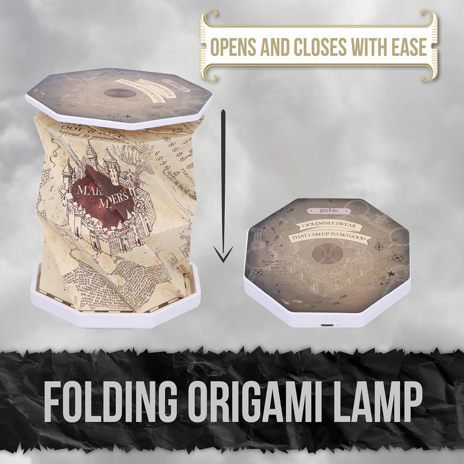 Nemesis Now Foldable LED Lamp 21 Cm &ndash; Touch-Activated, USB-C Rechargeable Light, Unique Fan Merchandise, Gifts & Decor for Collectors &ndash; Harry Potter image number 4