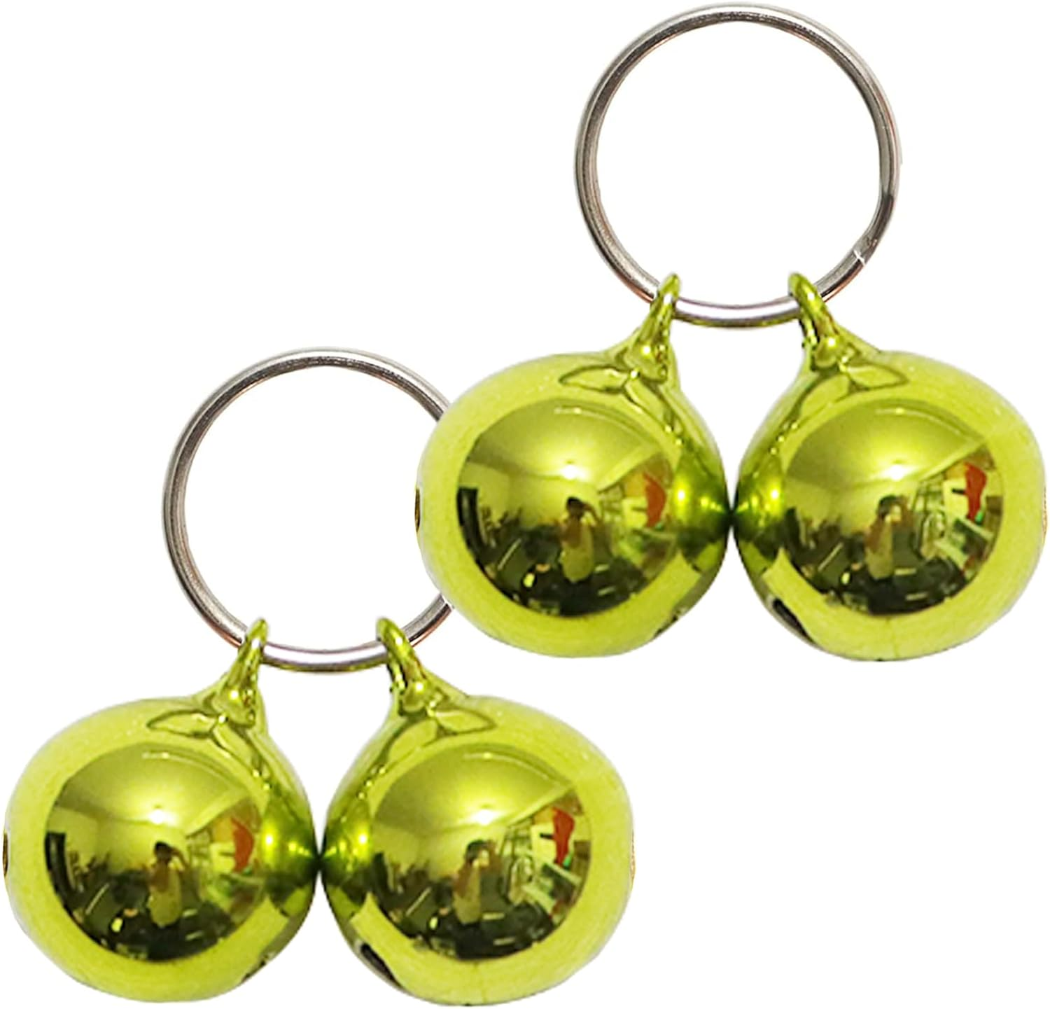 SJANE 4 Pack Cat & Dog Copper Bells - Pet Tracker Training | Pet Collar Accessories | save Birds & Wildlife