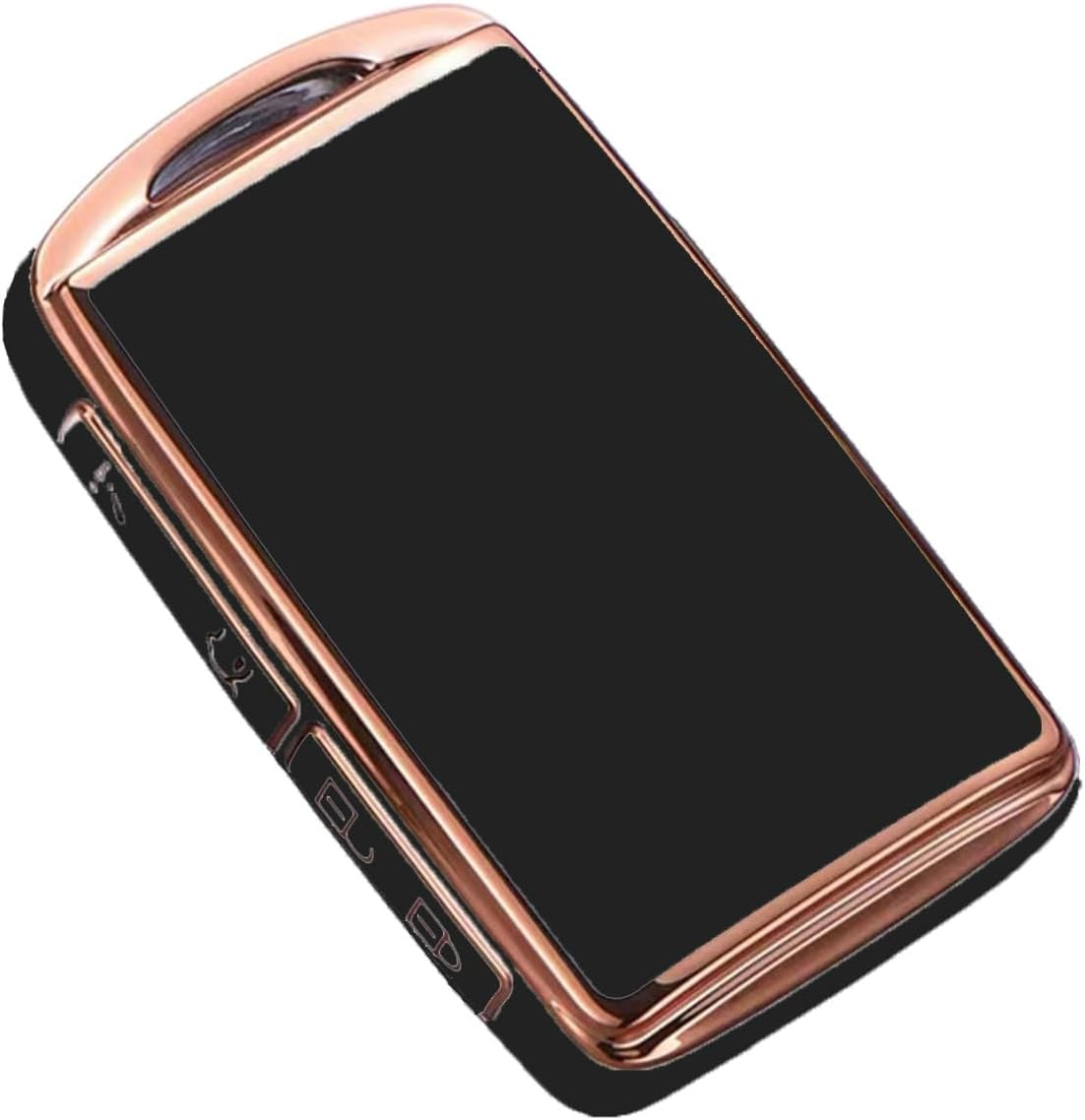 AULESSE TPU Remote Key Fob Cover Case for Ma-Zda 3 6 CX-4 CX-5 CX-8 CX-9 CX-12 CX-30 Alexa Miata 4 Buttons Gold Edged Smart Key Fob Cover Case (Black) image number 1