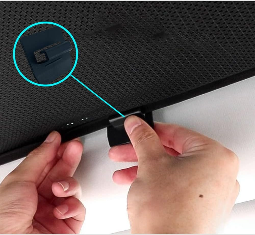 Oisinlas 16 PCS Sunshade Clips Roof Shade Clips for Sunroof Compatible with Tesla Model 3 Model Y Roof Sun Shade Heat Shield Installation Accessories(Black, Model 3) image number 6