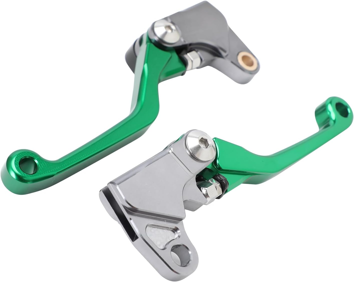 KLX110 KLX 110 Brake Clutch Lever for KLX110L 2010-2024 Dirt Pit Bike,Cnc Foldable Pivot,Collision Rebound,Green image number 1