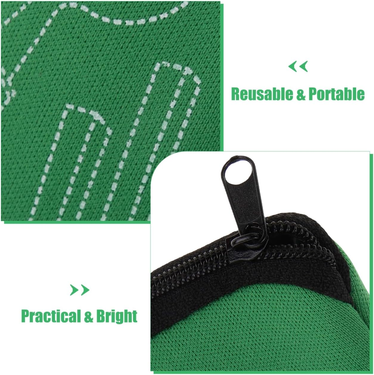 Garneck 4Pcs Portable Cutlery Storage Pouch: Multi-Function Flatware Utensil Bag for Outdoor Travel Camping Dinnerware Carrying Case for Fork Spoon Knife Chopsticks image number 4