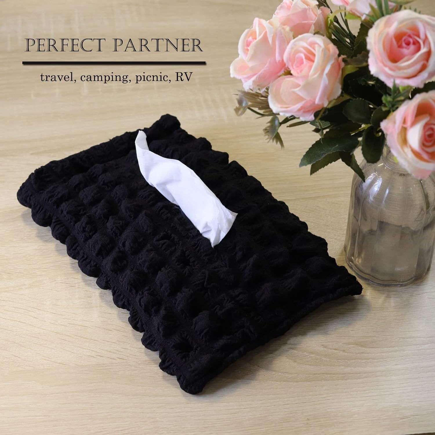 Car Seat Hanging Paper Box - Black image number 4