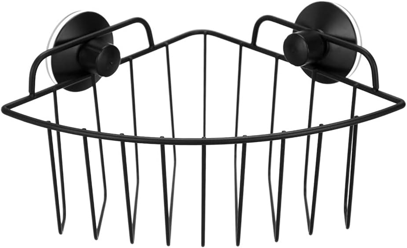 Boxsweden Bathroom Corner Wall Suction Rack Shower Caddy Shelf Organiser Holder