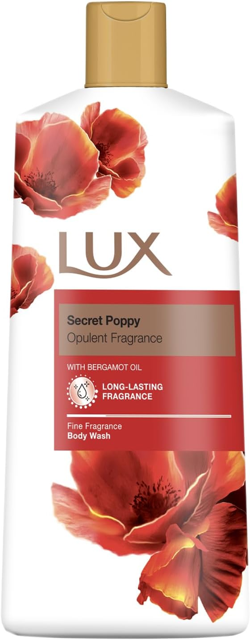 Lux Secret Poppy with Bergamot Oil Body Wash 600 Ml image number 2