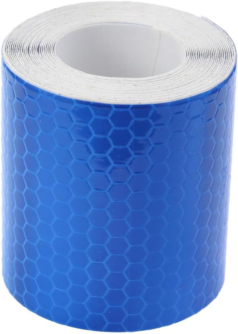 Ciieeo 3M Reflective Warning Tape Glow Dark Safety Tape for Cars Dark Blue 5M Self-Adhesive Reflective Strip for Night Visibility image number 3