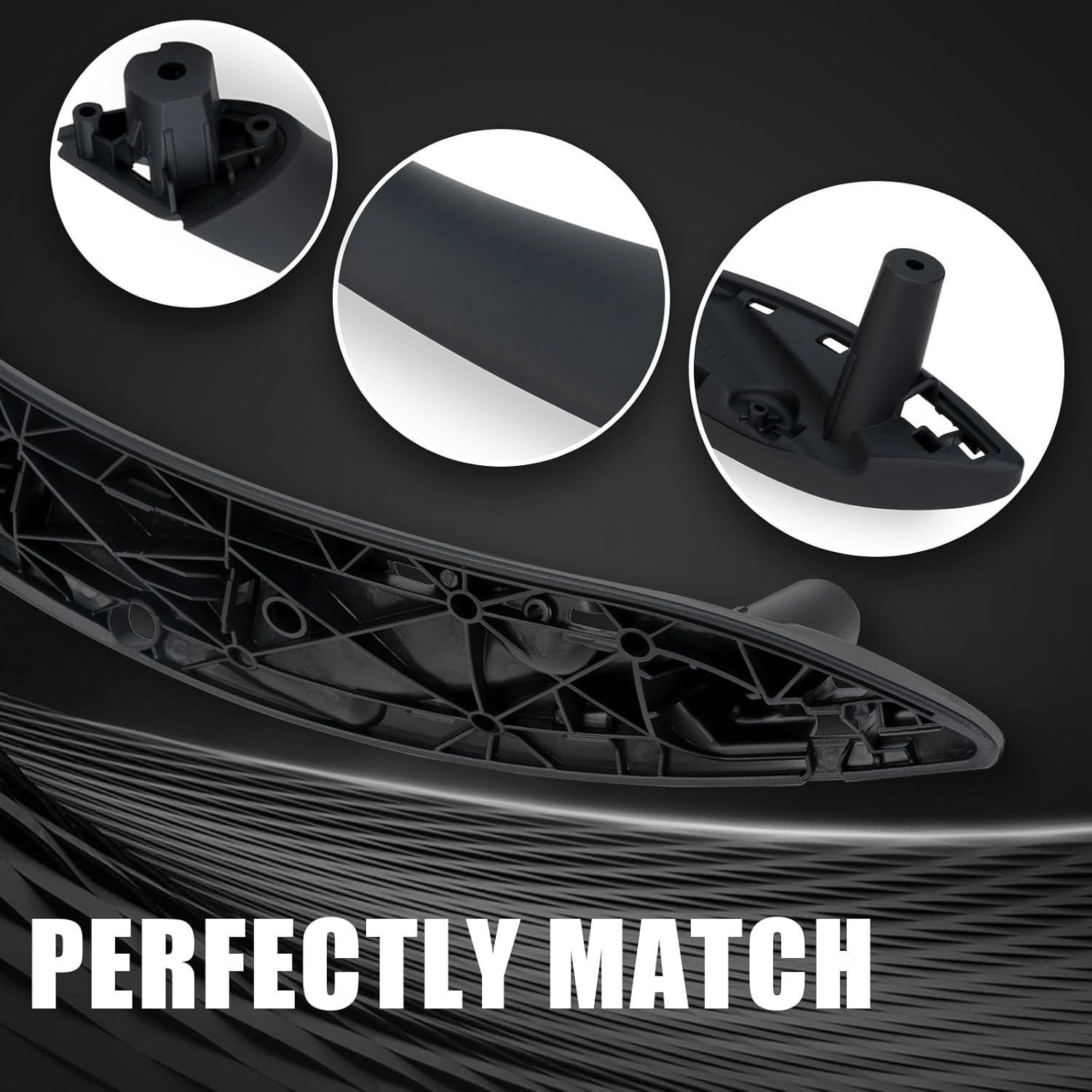 WEILEITE Front Right Passenger Side Interior Inner inside Door Pull Handle Grab Fit BMW 320,328,330,335,M3 F30/F31/F34/F80 3 Series 2012-2018 and 418,420,428,430,435,M4 F32/F33/F36/F82/F83 4 2014-2017 image number 4