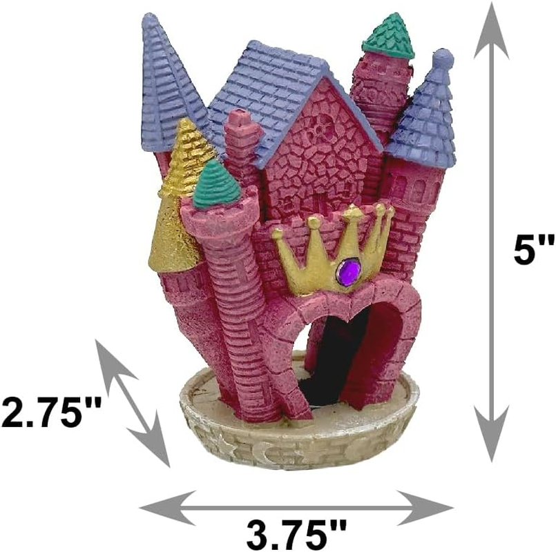 Blue Ribbon EE-144 Princess Castle Exotic Environments Aquarium Ornament 3.75" L X 2.75" W X 5" H image number 3