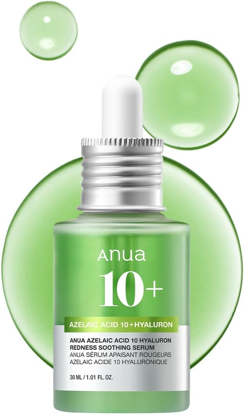 Anua Azelaic Acid 10 Hyaluron Redness Soothing Serum, Facial Serum for Blemish-Prone & Sensitive Skin, Lightweight & Hydrating Blemish Care, Hyaluronic Acid, Korean Skincare, 1.01 Fl Oz. image number 1