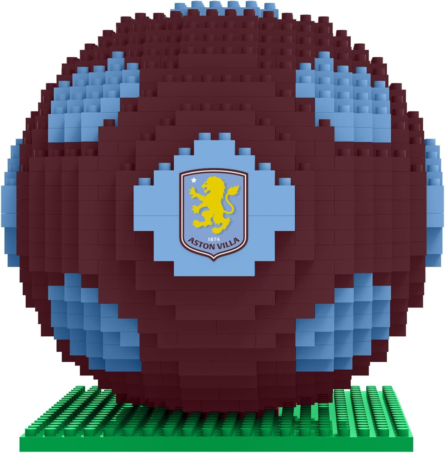 FOCO Officially Licensed Aston Villa FC BRXLZ Bricks 3D Football Building Set image number 2