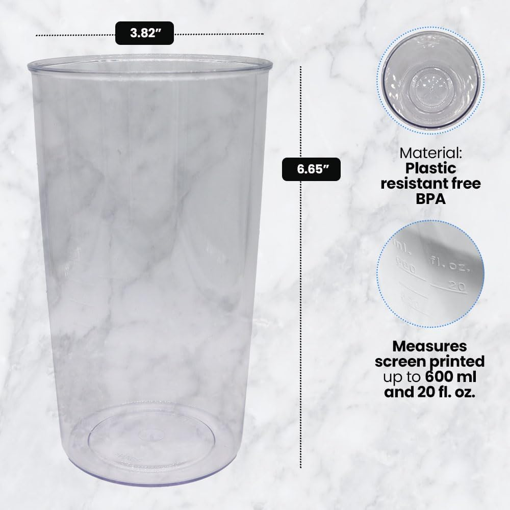 Anakel Home Plastic Mixing Cup with 600Ml Dimensions for Blenders, BPA Free and Durable Plastic image number 6