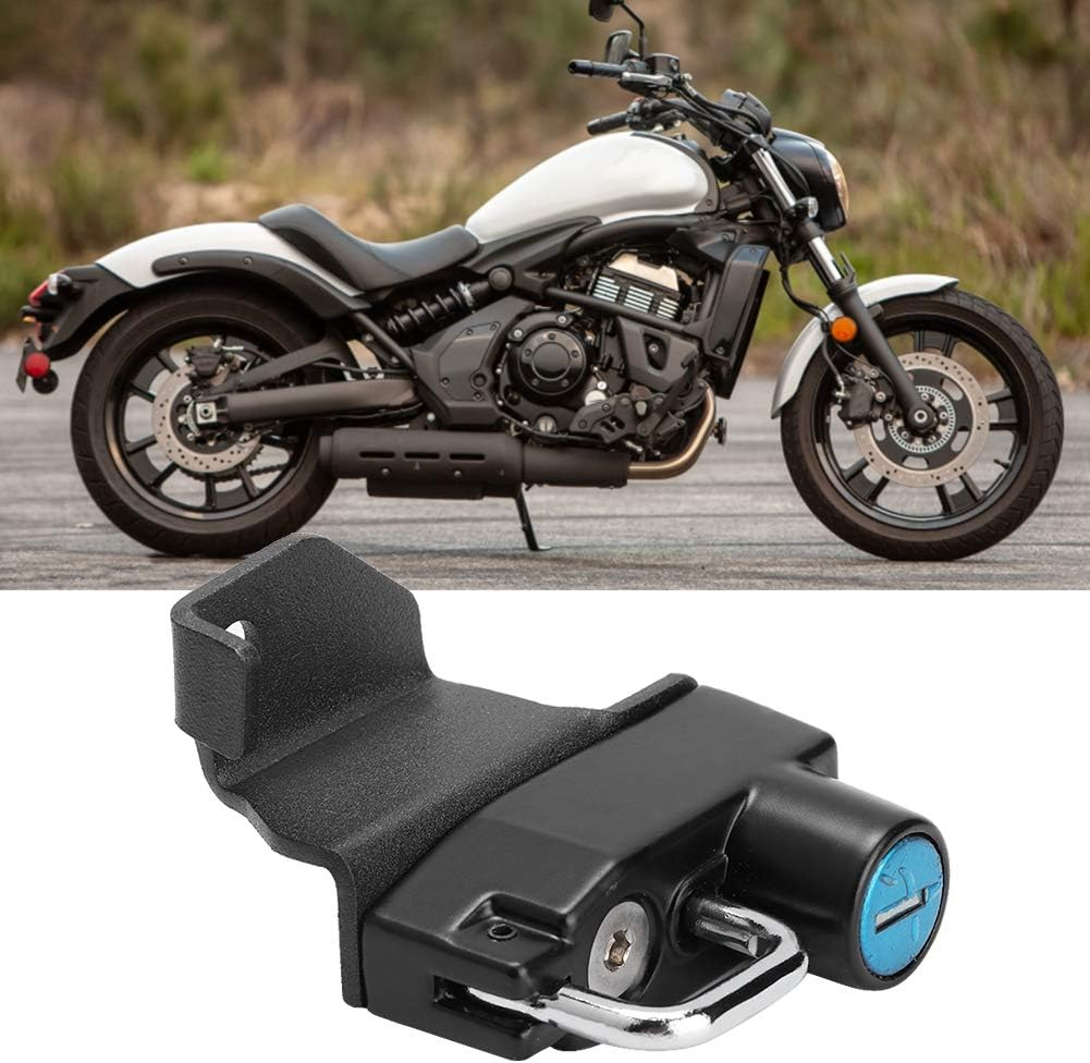 Motorcycle Accessory, Compact Mini Size Helmet Lock Hanger Motorcycle Helmet Lock, Mount Hook Comes with 2 Keys for Vulcan S 2015-2019 image number 1
