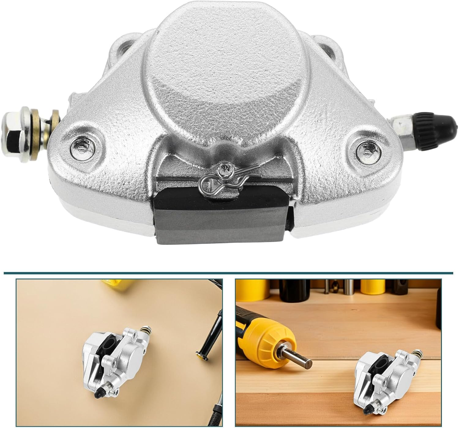 BETOOKY Hydraulic Rear Disc Brake Caliper for Atv 125Cc-250Cc, Rear Wheel Brake Assembly Compatible with Quad Go Kart Buggy off Road Vehicles image number 2