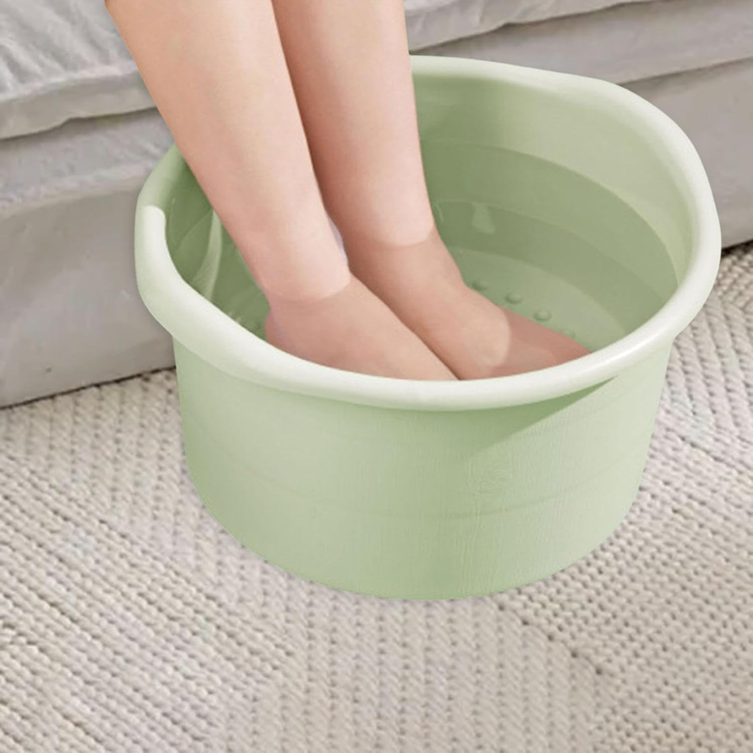 Ysyqkn Foot Soaking Tub for Home Use, Basin for Washing Feet, Light Green