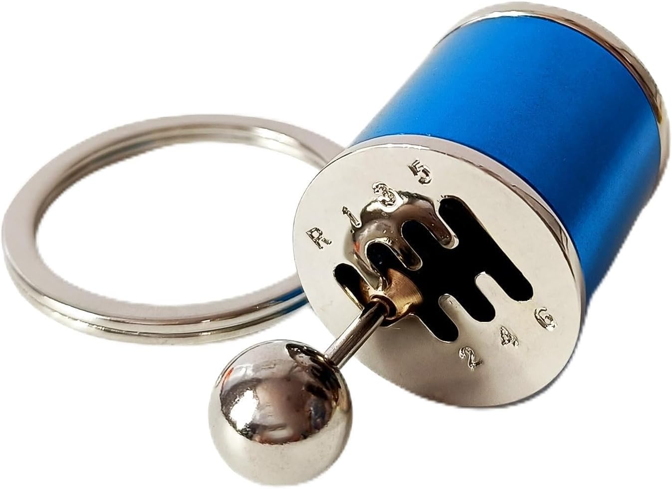 Box Keychain 6 Speed Manual Transmission Shift Lever Keyring Mini Car Gear Shift Stick Knob Keyring Manual Transmission Gearbox Key Chain Creative Car Key Fob Keychain Accessories image number 2