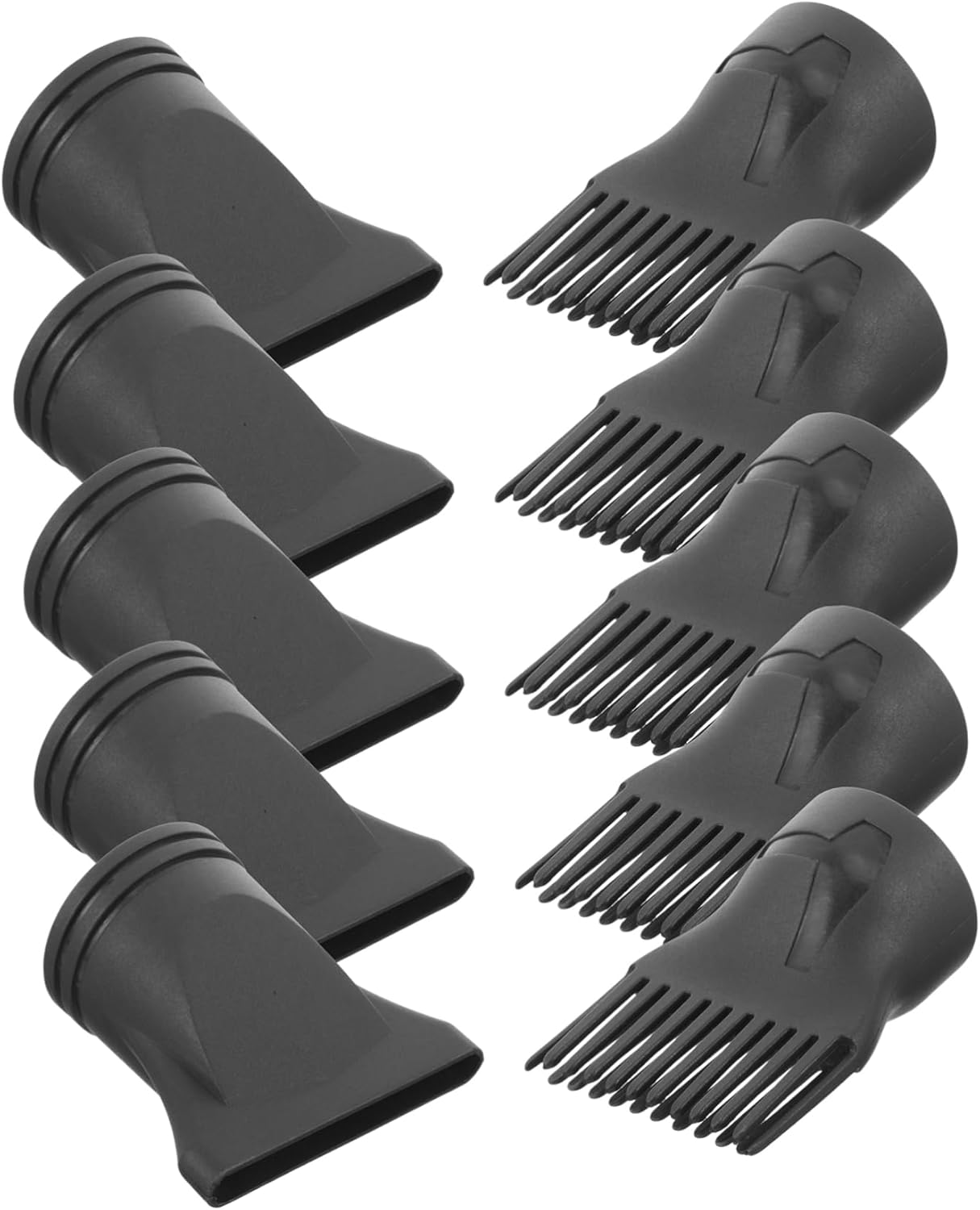 10Pcs Blow Dryer Comb Attachments High Temperature Resistant Narrow Nozzles for Hair Styling Professional Hairdressing Tool for Radiant Sleek Results