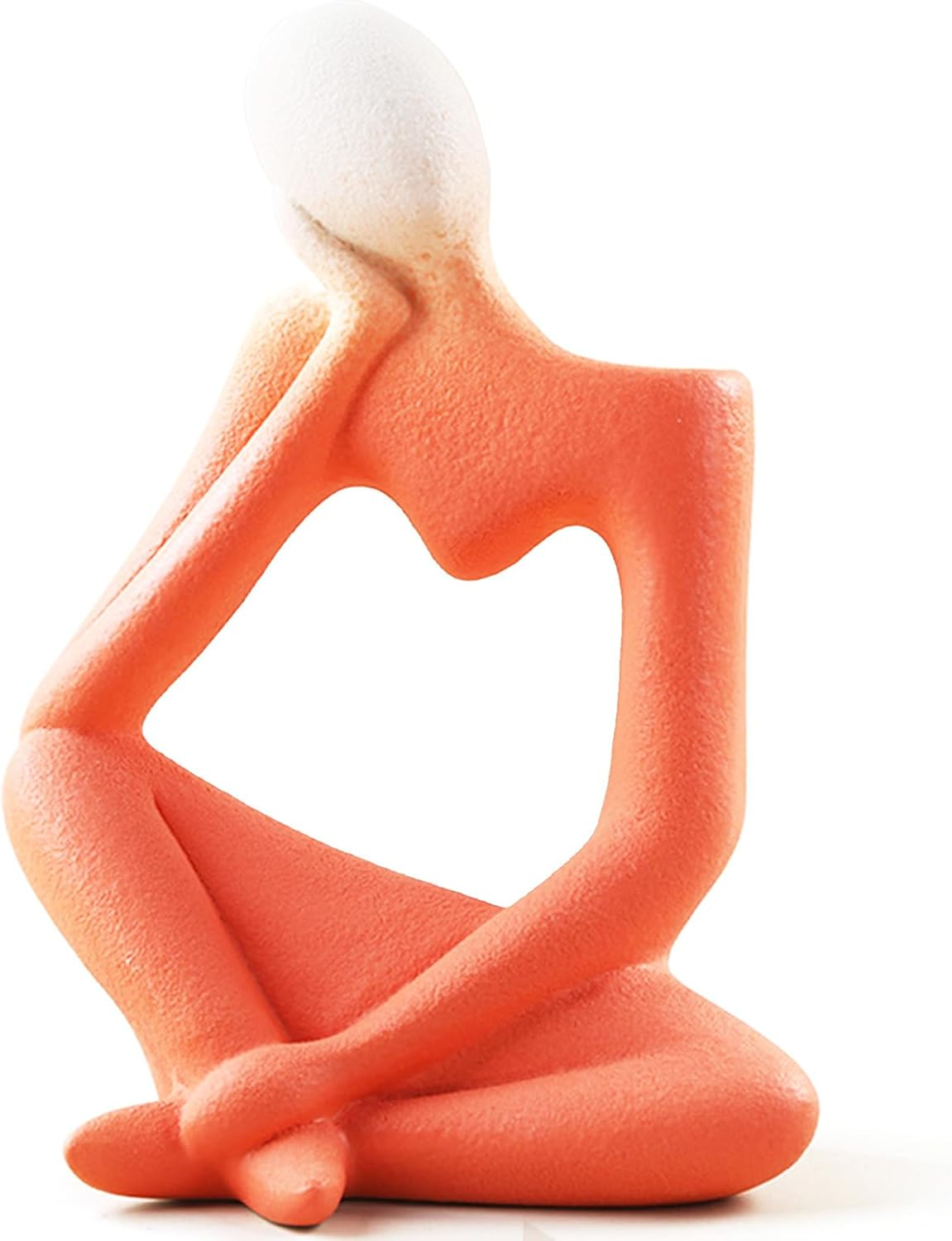 Arawat Ceramic Thinker Vase Yellow Flower Vase for Home Decor Modern Cute Boho Vases for Table Room Decor Unique Aesthetic Vase Ceramic Decorative Face Vases for Centerpieces Birthday Gifts for Women