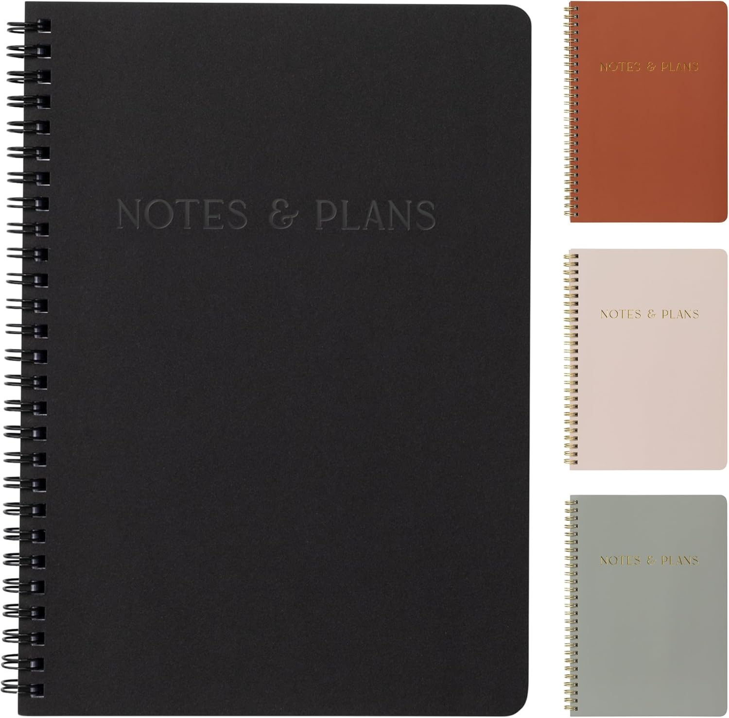 Simplified Daily Planner and Notebook with Hourly Schedule - Aesthetic Spiral to Do List Notepad to Easily Organize Your Tasks and Appointments - Stylish Book and School or Office Supplies for Women