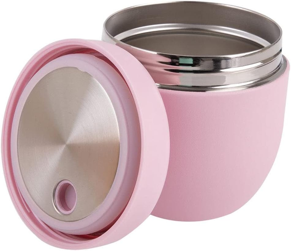 Oasis Stainless Steel Double Wall Insulated Food Pod 470Ml - Carnation image number 1