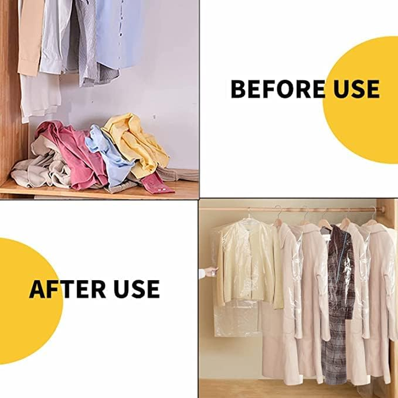 Saraoriginalshop Scented Protective Covers Organisation Wardrobe for Clothes Organiser Duvets Jackets Coats Storage Dresses (Coats 65 X 125 Cm, Pack of 2) image number 1