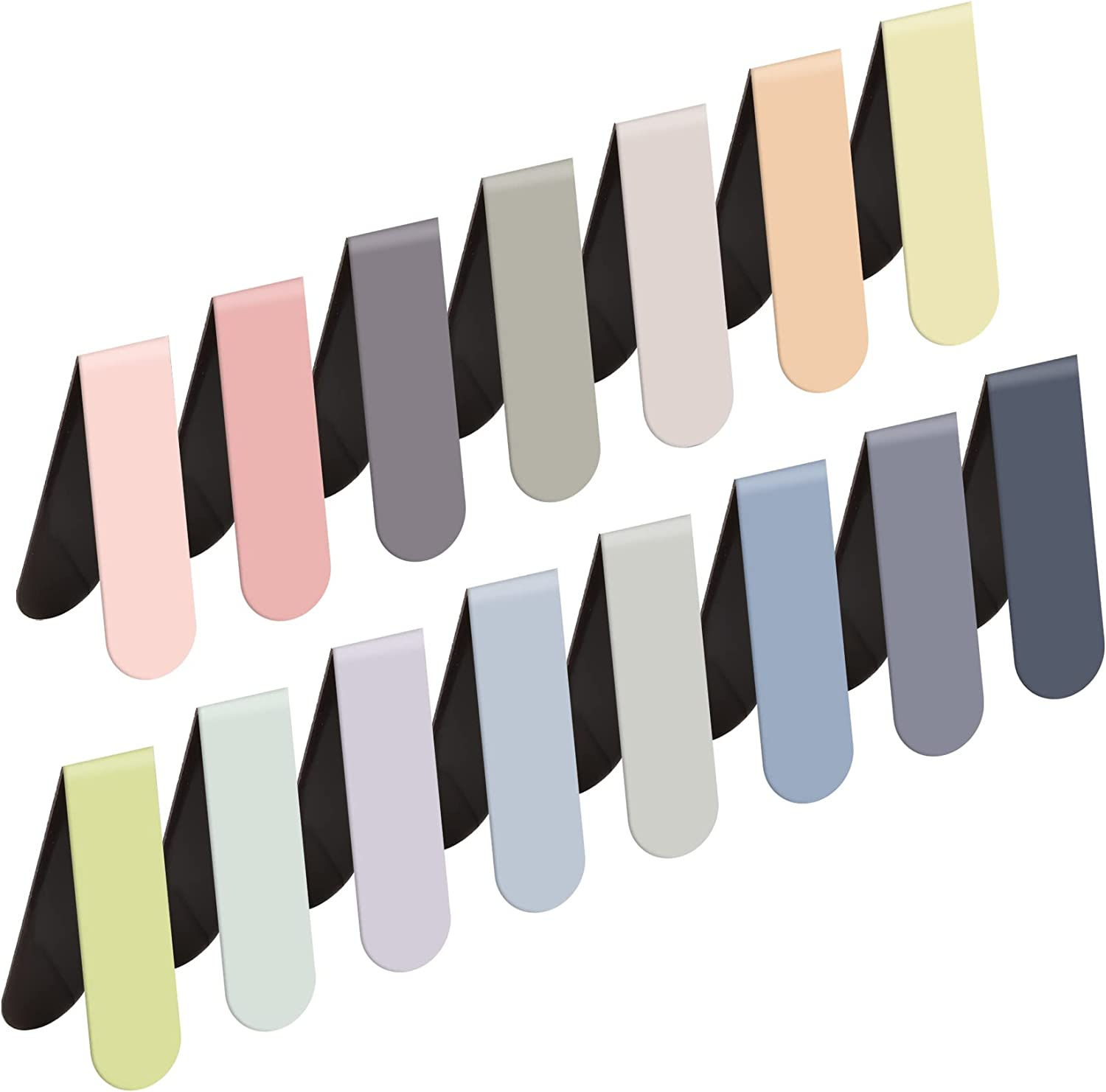 ZNHIS Magnetic Bookmarks, 30PCS Cute Magnet Clips for Women Men Kids Reading, Teacher Bookmark, Solid Colorful Bulk Set