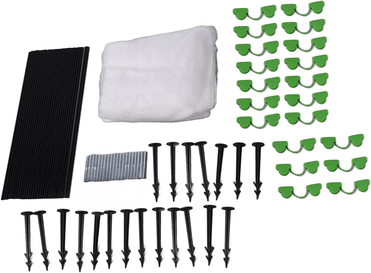 Greenhouse Hoops and Grow Tunnel Kit with Polyethylene and Glass Fiber for DIY Garden Support Frame, Gardening Supplies Including Nonwoven Cold Cloth and PE8S Rain Film, image number 5