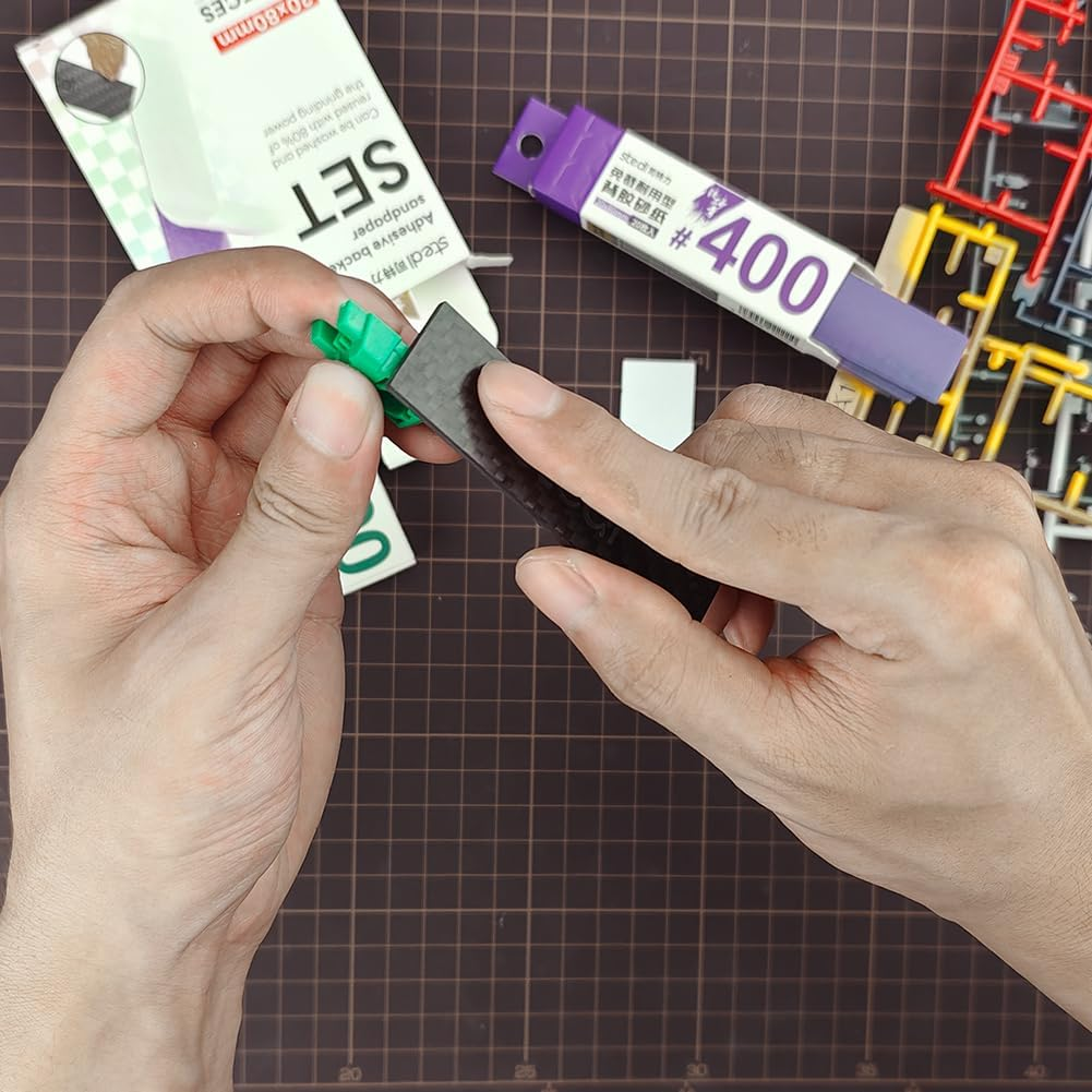 Stedi Carbon Fiber Sanding Sticks, Hobby Model Tools, 7-Piece Set (3"&times;0.6",3"&times;0.4",3"&times;0.2" and 4 Detail Sanding Boards) Professional Sanding Sticks for Sticky Sandpaper image number 2