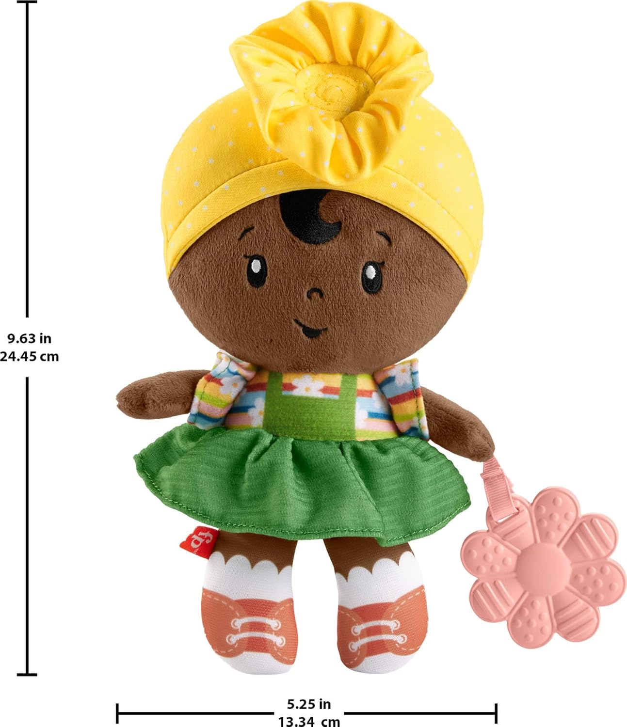 Fisher-Price Baby Sensory Toy Cuddle & Chime First Babydoll for Infants Ages 6+ Months, Each Sold Separately image number 1