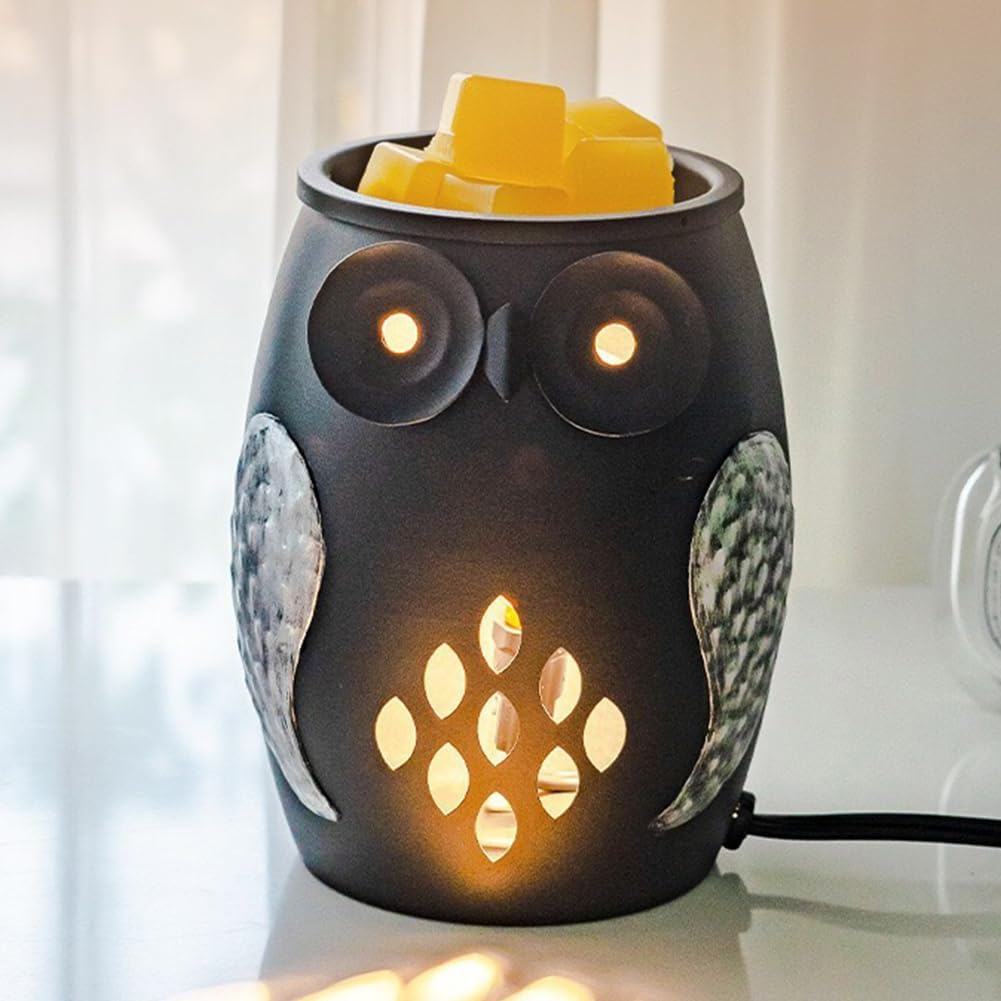 Owl Night Light Dimmable Owl Wax Melt Warmer Candle Melter (Timed Edition UK) image number 4