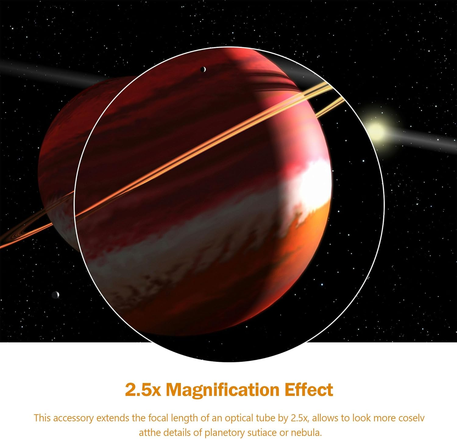 Astromania 2 2.5X Barlow Lens - Allows the Use of Both 2 and 1.25 Eyepieces image number 3
