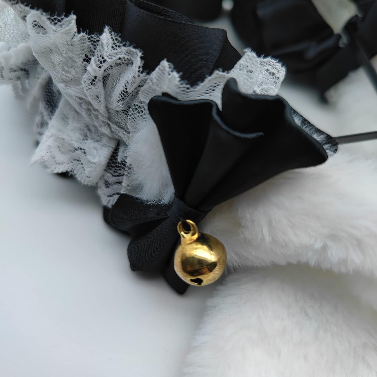 Faylay Cosplay Girl Plush Furry Bunny Ears Headwear Accessory Rabbit Headband - 1-Bjh image number 7