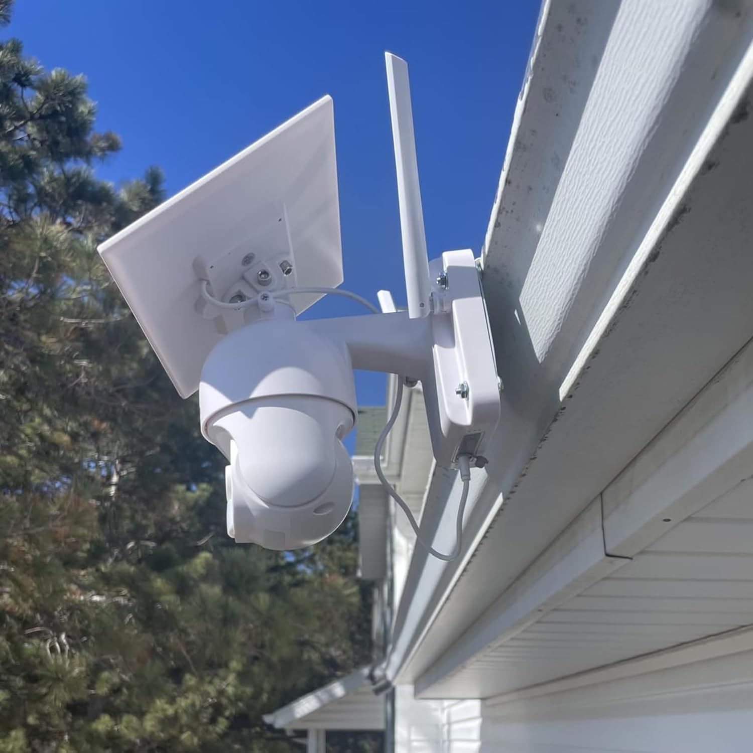 Gutter Mount Bracket Compatible with Eufy Security Solocam S340/Eufy Solocam E30/Eufy 4G LTE Cam S330 Solar Security Camera (X-2)