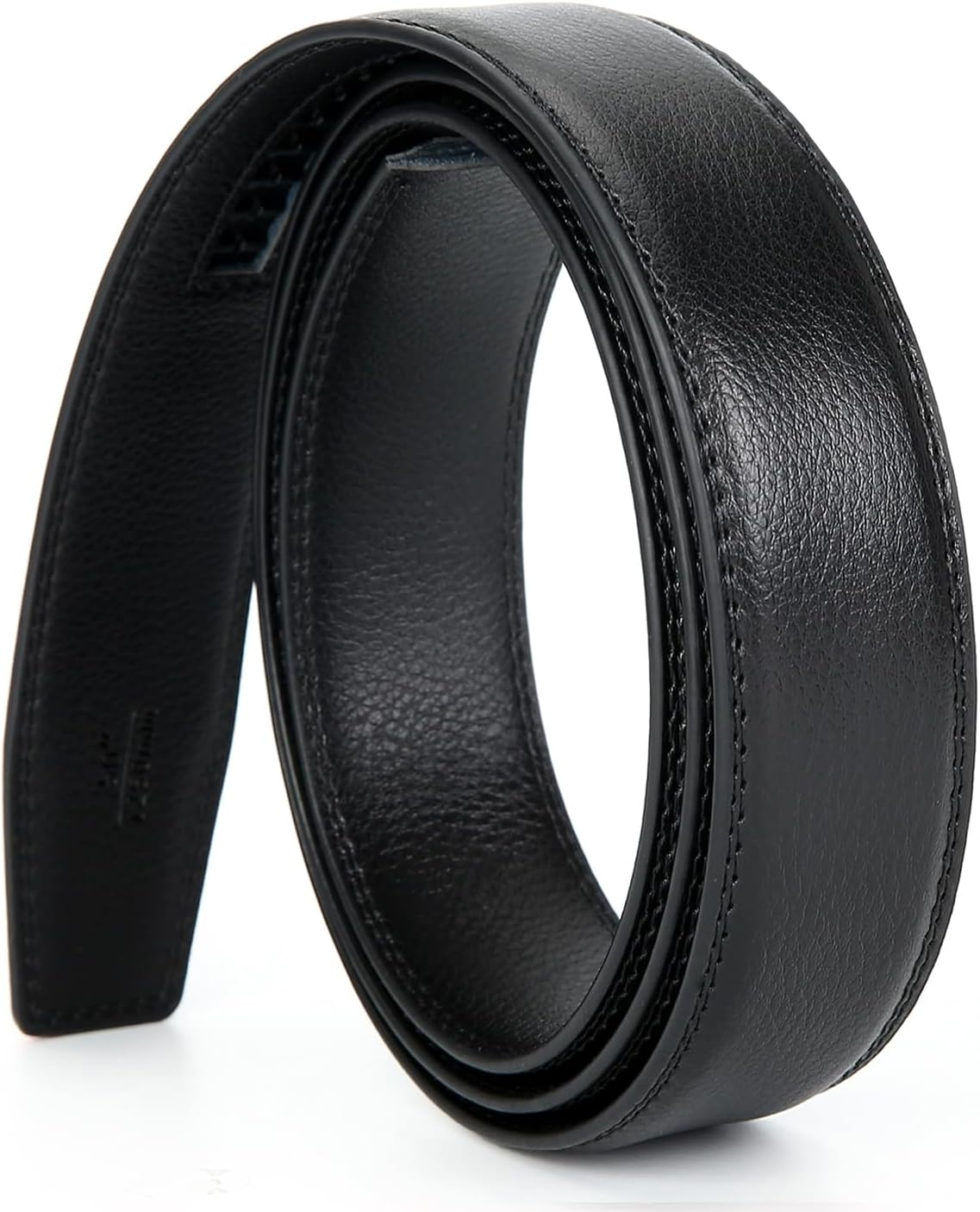 Nelbons Men'S Ratchet Belt Strap Only 35Mm 1 3/8",Leather Belt without Buckle,Replacement Belt