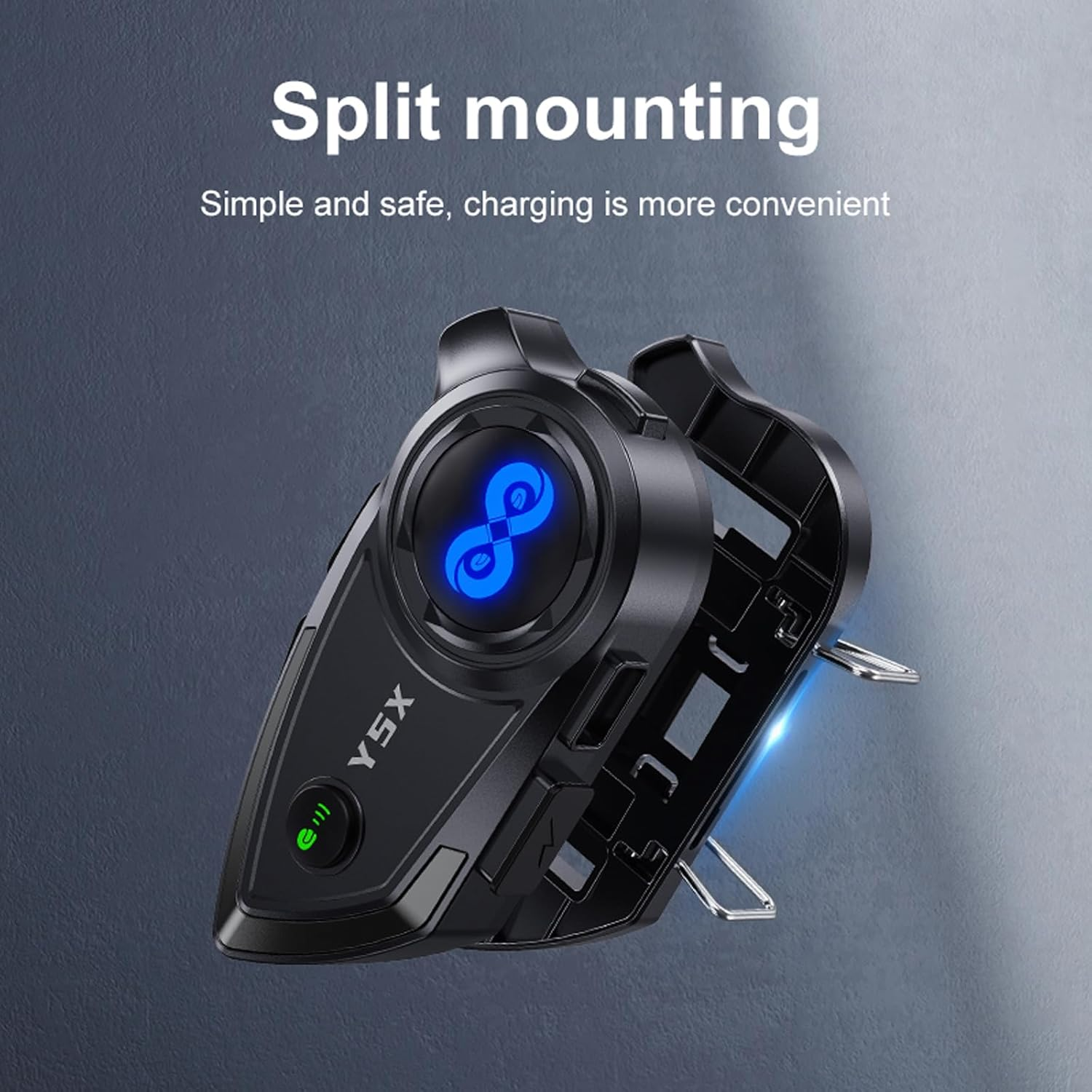 Motorcycle Helmet Headset Bluetooth with Microphone Intercom Motorcycle Intercom Bicycle Communication System Helmet Headphones Motorcycle Helmet for 4 People Motorcycle Wireless Hands-Free Kit