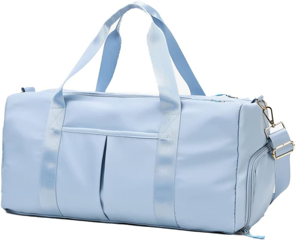 Sports Gym Bag Dance Bag Carry on Weekender Bag for Girls Teen Women, Waterproof Travel Duffle Bag with Wet Pocket and Shoe Compartment, Tiedyepink, Bag Only image number 4