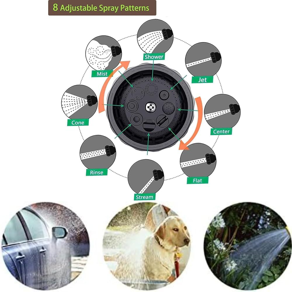 Foam Sprayer Gun Foam Sprayer Garden Hose Nozzle for Car Wash Pressure Nozzle for Watering Plants Soap Dispenser Gun High Pressure Car Wash Brush Foam Gun 8 Adjustable Spray Patterns image number 2